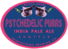 Psychedelic Purrs tap label